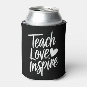 Porta-lata Ensine Amor Inspire Presente do Dia dos Professore