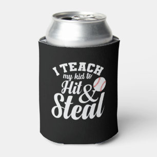 Porta-lata Ensino meu filho a bater e roubar beisebol