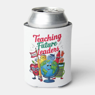 Porta-lata Ensino Retro Líderes Futuros Professor Escola
