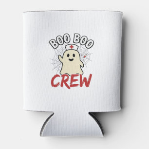 Porta-lata Equipe Boo Boo Enfermeira de Halloween Fantasma De