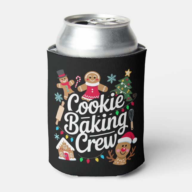 Porta-lata Equipe de Assar Biscoitos Natal Renas de Pão de Me (Can Front)
