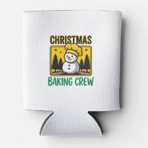 Porta-lata Equipe de Confeitaria de Natal Boneco de Neve Desi