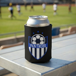 Porta-lata Escudo de Futebol Personalizado com Nome da Equipe