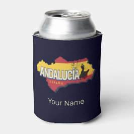 Porta-lata Espanha Andalusia Mapa de Férias Flamenco Vintage
