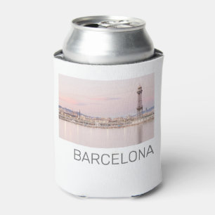 Porta-lata Espanha Catalunha de Barcelona Skyline Sunset
