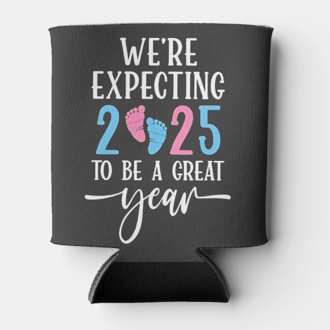 Porta-lata Esperamos que 2025 seja Casal ano (Frente)