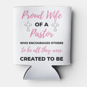 Porta-lata Esposa Orgulhosa De Um Pastor Que Encoraja bl