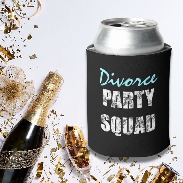 Porta-lata Esquadrão do divórcio Feliz do Novo Solteiro (Newly Single Happy divorce party squad Can Cooler)