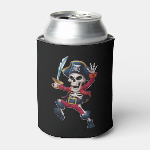 Porta-lata Esqueleto Dabbing Pirata Halloween Crianças Jolly 