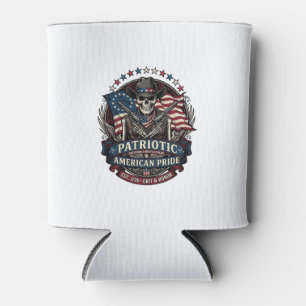 Porta-lata Esqueleto Patriota Cowboy Patriota Escuro Esquelet