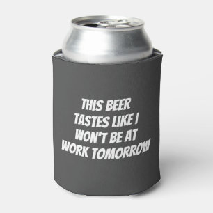 Porta-lata Esta cerveja tem o gosto de que não estarei no tra