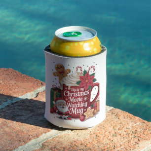 Porta-lata Esta é Minha Caneca de Natal para Ver Filmes