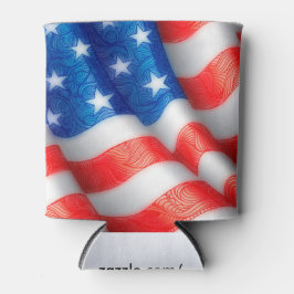 Porta-lata Estados Unidos da América Wavy Flag Zen Doodle Art