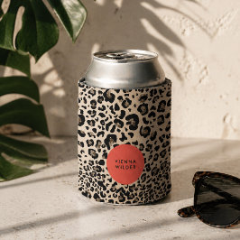 Porta-lata Estampa de leopardo para cooler de lata | Coolers