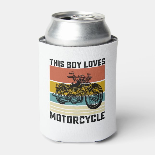 Porta-lata Este Rapaz Adora Motocicletas (Can Front)