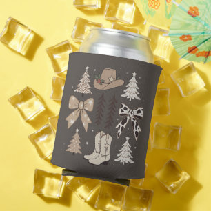 Porta-lata Estética Country Rodeio Cowboy de Natal Ocidental