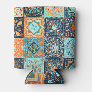 Porta-lata Estilo de Correção: Ornamentos Quadrados Decorativ