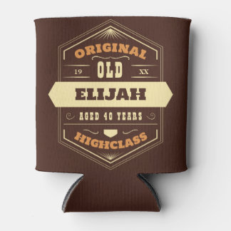 Porta-lata estilo de etiqueta antigo