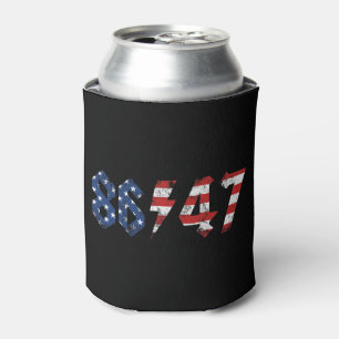 Porta-lata Estilo de Rock do 8647 Anti Trump Retro Vintage 80