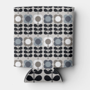 Porta-lata Estilo nórdico, padrão floral abstrato.