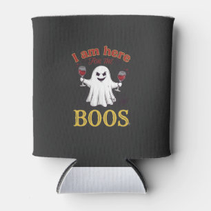 Porta-lata Estou Aqui Boos Halloween Fantasma Copos de Vinho