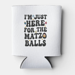 Porta-lata Estou aqui para o Matzo Balls Engraçado Hanukkah
