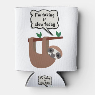 Porta-lata Estou levando-o devagar hoje Sloth Engraçado