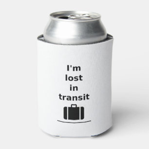 Porta-lata Estou perdido em Viagem de trânsito.