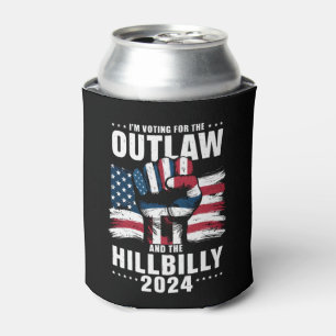 Porta-lata Estou votando no Outlaw e no Hillbilly 2024 EUA