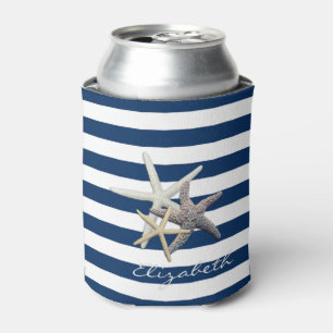 Porta-lata Estrela do mar adorável, azul marinho