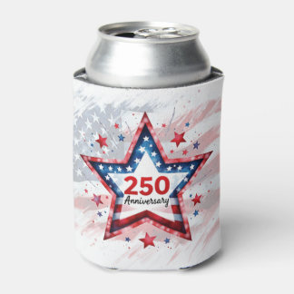 Porta-lata Estrela Patriótica do 250º Aniversário 