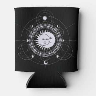 Porta-lata Estrelas celestiais do Sol e da Lua