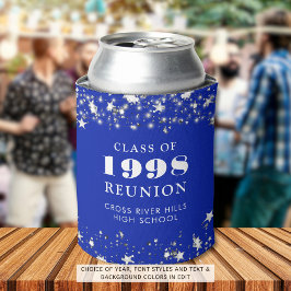 Porta-lata Estrelas de Prata Azul Real Sindicais Personalizad