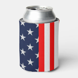 Porta-lata Estrelas e Stripes Americanas Personalizadas