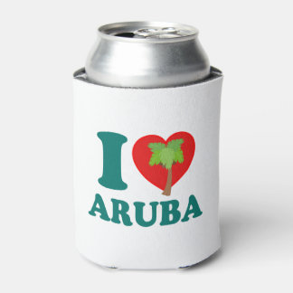 Porta-lata Eu Amo Árvore Palm Aruba