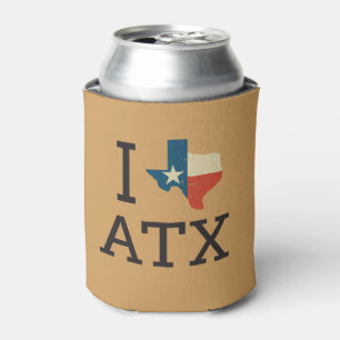 Porta-lata Eu amo Austin Texas MIM <3 ATX)