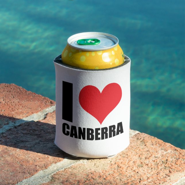 Porta-lata Eu amo Canberra (Piscina in situ)