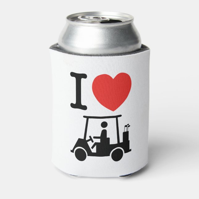 Porta-lata Eu Amo Carrinho de Golfe (Can Back)