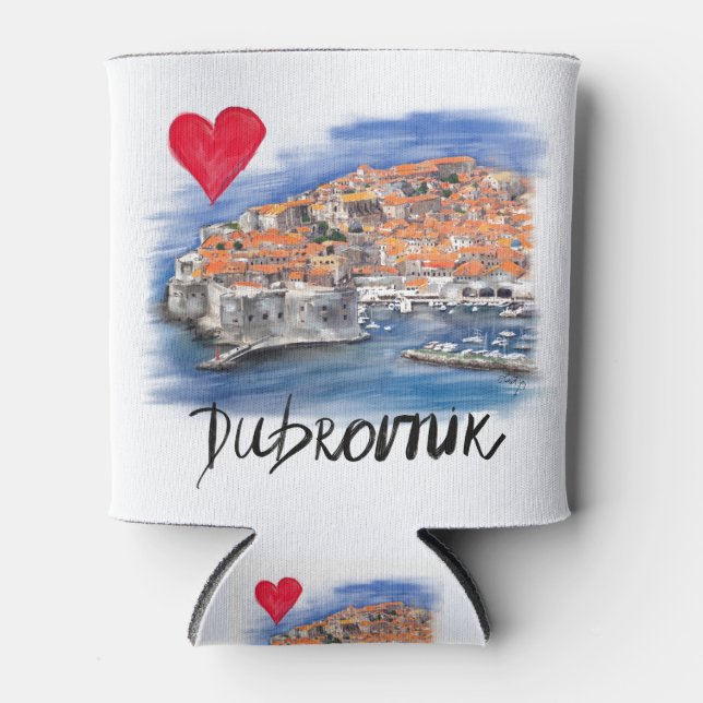 Porta-lata Eu amo Dubrovnik (Frente)