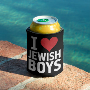 Porta-lata Eu Amo Meninos Judeus Eu Adoro Meninos Judeus Hanu