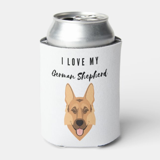Porta-lata Eu Amo Meu German shepherd (Can Front)