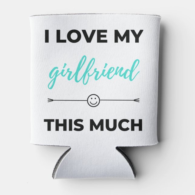 Porta-lata Eu Amo Meu Namorada Tão Negro (Frente)