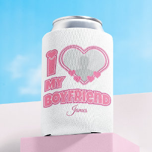 Porta-lata Eu Amo Meu Namorado Personalizado – Adicionar Foto