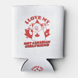 Porta-lata Eu Amo Minha Namorada Canadense Gostosa