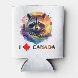 Porta-lata Eu amo o Canadá