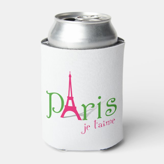 Porta-lata Eu amo Paris (Can Front)