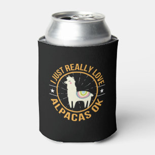 Porta-lata Eu apenas amo realmente a alpaca do amor das