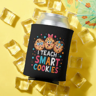 Porta-lata Eu Ensino Cookies Inteligentes Professor de Volta 