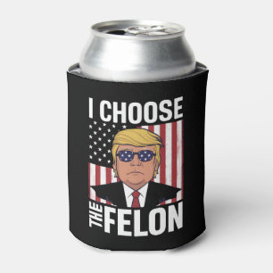 Porta-lata Eu Escolho O Criminoso Trump 2024 Patriota Republi