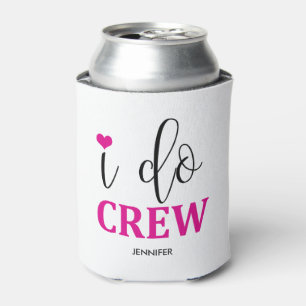 Porta-lata Eu faço Equipe Rosa Quente Cute Moderna Damas de H